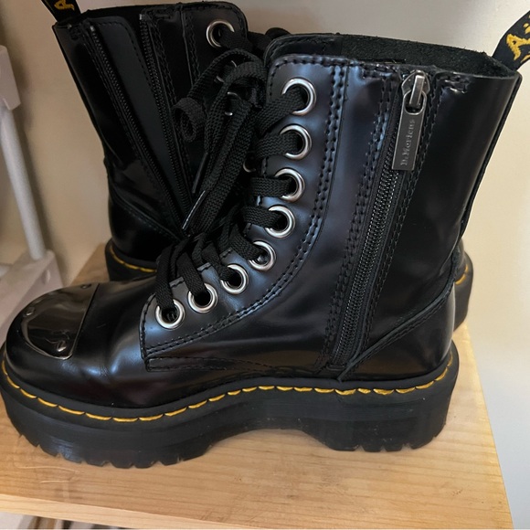 Jadon Boot Toe Guard Leather Platforms - Picture 6 of 7